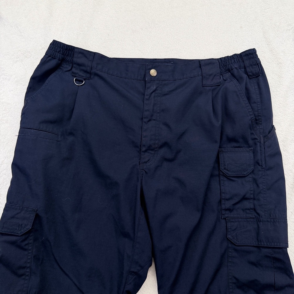 5.11 Tactical Cargo Pants Mens 40x32 Navy Blue 74273 Ripstop Work Trousers